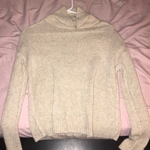 Beige cowlneck sweater